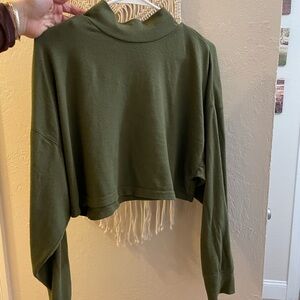 Double Zero Long Sleeve Crop Top